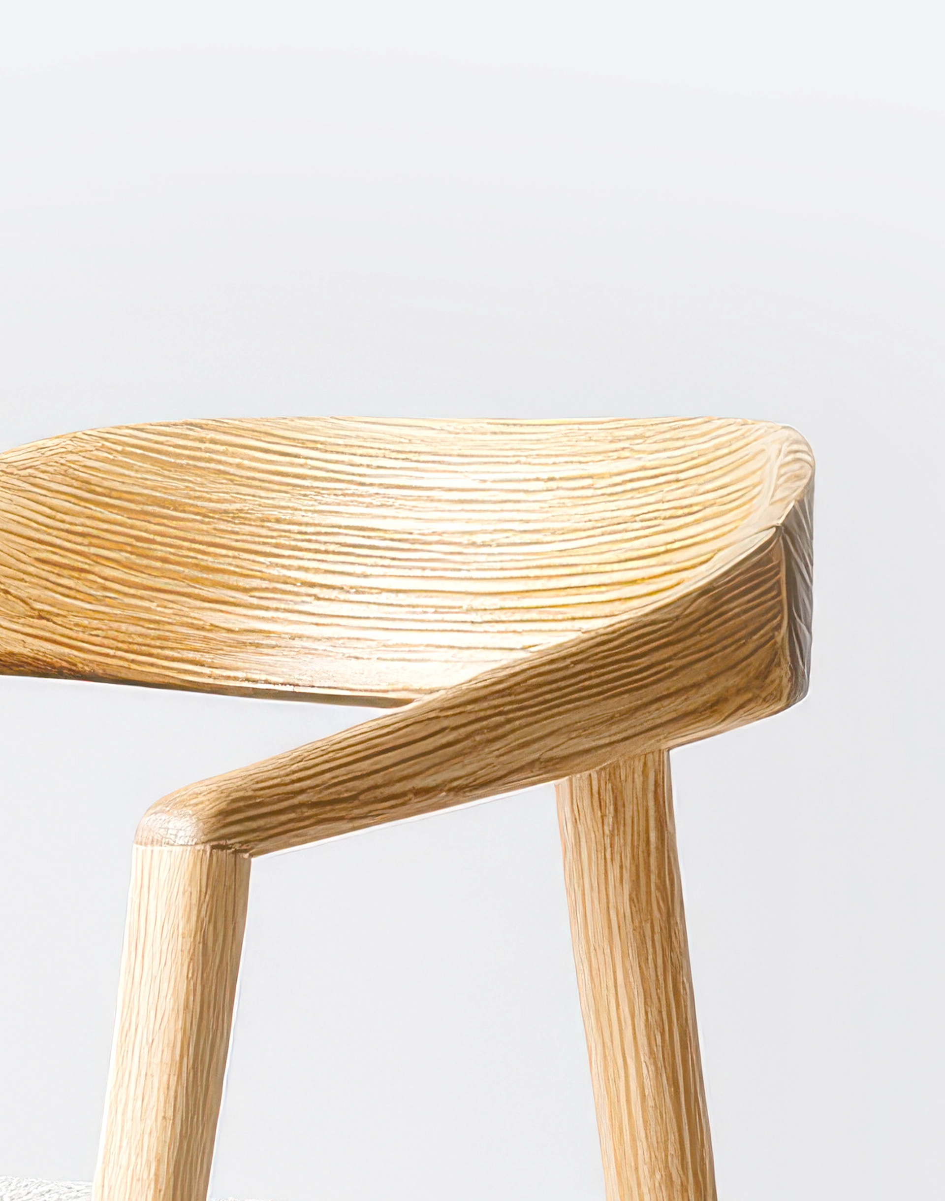 Modern wood table and chair
